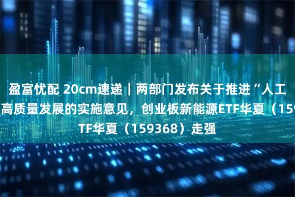 盈富忧配 20cm速递|两部门发布关于推进“人工智能+”能源高质量发展的实施意见,创业板新能源ETF华夏(159368)走强